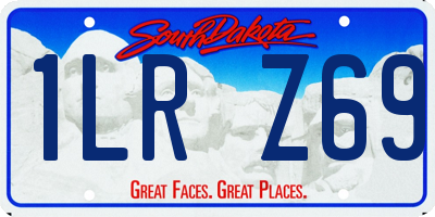 SD license plate 1LRZ69