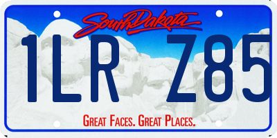 SD license plate 1LRZ85