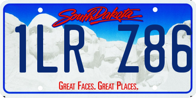 SD license plate 1LRZ86