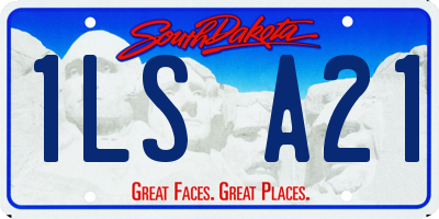 SD license plate 1LSA21