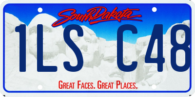 SD license plate 1LSC48