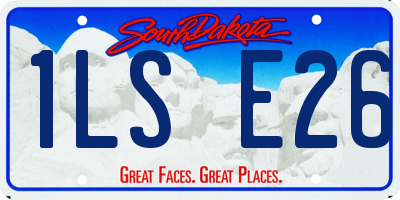 SD license plate 1LSE26