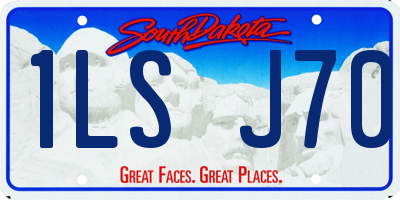 SD license plate 1LSJ70