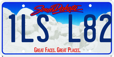 SD license plate 1LSL82