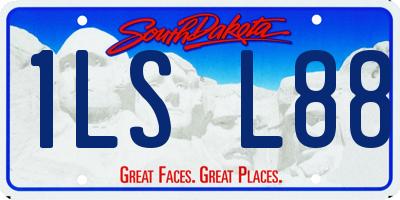 SD license plate 1LSL88