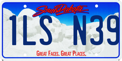 SD license plate 1LSN39