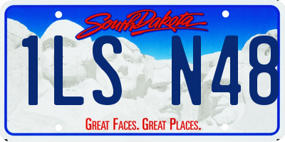 SD license plate 1LSN48
