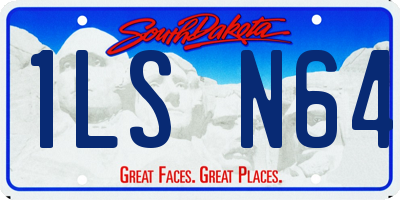 SD license plate 1LSN64