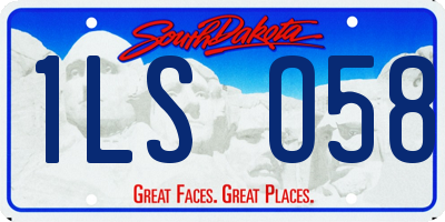 SD license plate 1LSO58