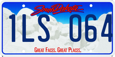 SD license plate 1LSO64