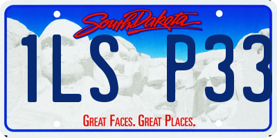 SD license plate 1LSP33