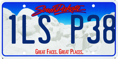 SD license plate 1LSP38