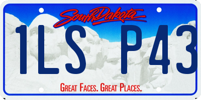SD license plate 1LSP43