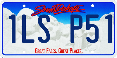 SD license plate 1LSP51