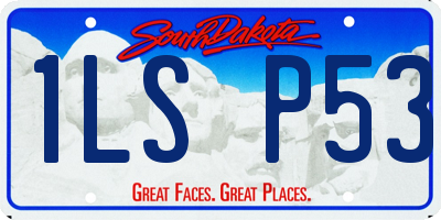 SD license plate 1LSP53