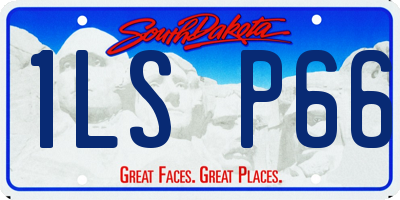 SD license plate 1LSP66
