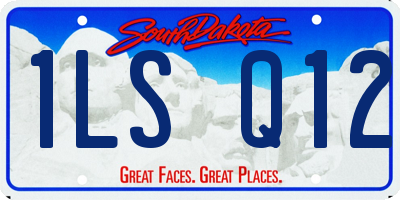SD license plate 1LSQ12
