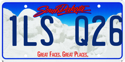 SD license plate 1LSQ26