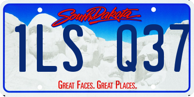 SD license plate 1LSQ37