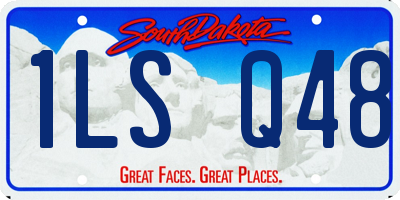 SD license plate 1LSQ48