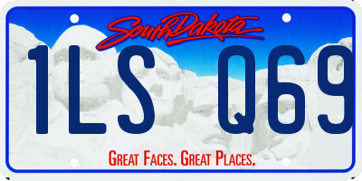 SD license plate 1LSQ69