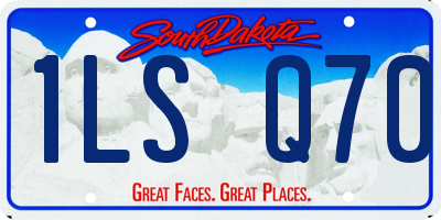 SD license plate 1LSQ70
