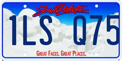 SD license plate 1LSQ75