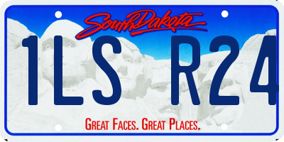 SD license plate 1LSR24