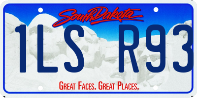 SD license plate 1LSR93