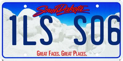 SD license plate 1LSS06