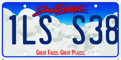 SD license plate 1LSS38