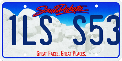 SD license plate 1LSS53