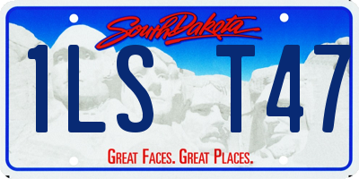 SD license plate 1LST47