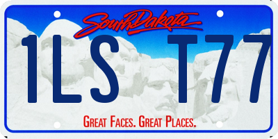SD license plate 1LST77