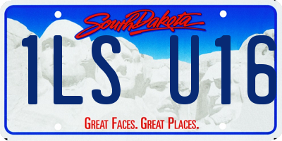 SD license plate 1LSU16
