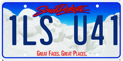SD license plate 1LSU41