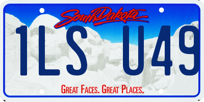 SD license plate 1LSU49