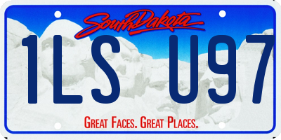 SD license plate 1LSU97