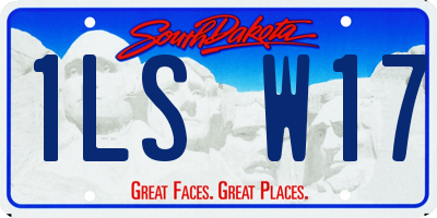 SD license plate 1LSW17