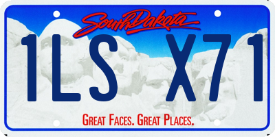 SD license plate 1LSX71
