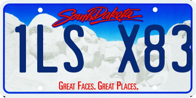 SD license plate 1LSX83