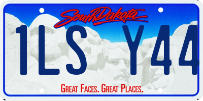 SD license plate 1LSY44