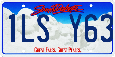 SD license plate 1LSY63