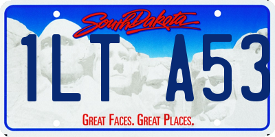 SD license plate 1LTA53