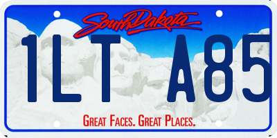 SD license plate 1LTA85