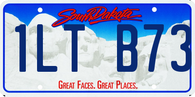 SD license plate 1LTB73