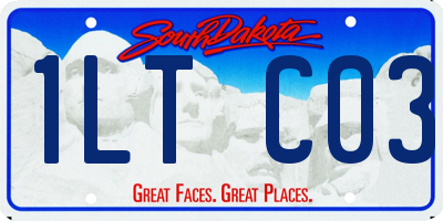 SD license plate 1LTC03