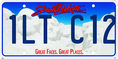 SD license plate 1LTC12