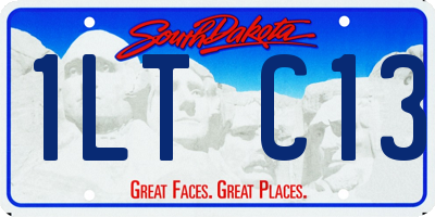 SD license plate 1LTC13