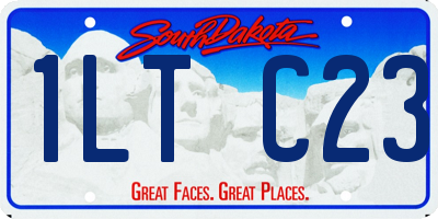 SD license plate 1LTC23